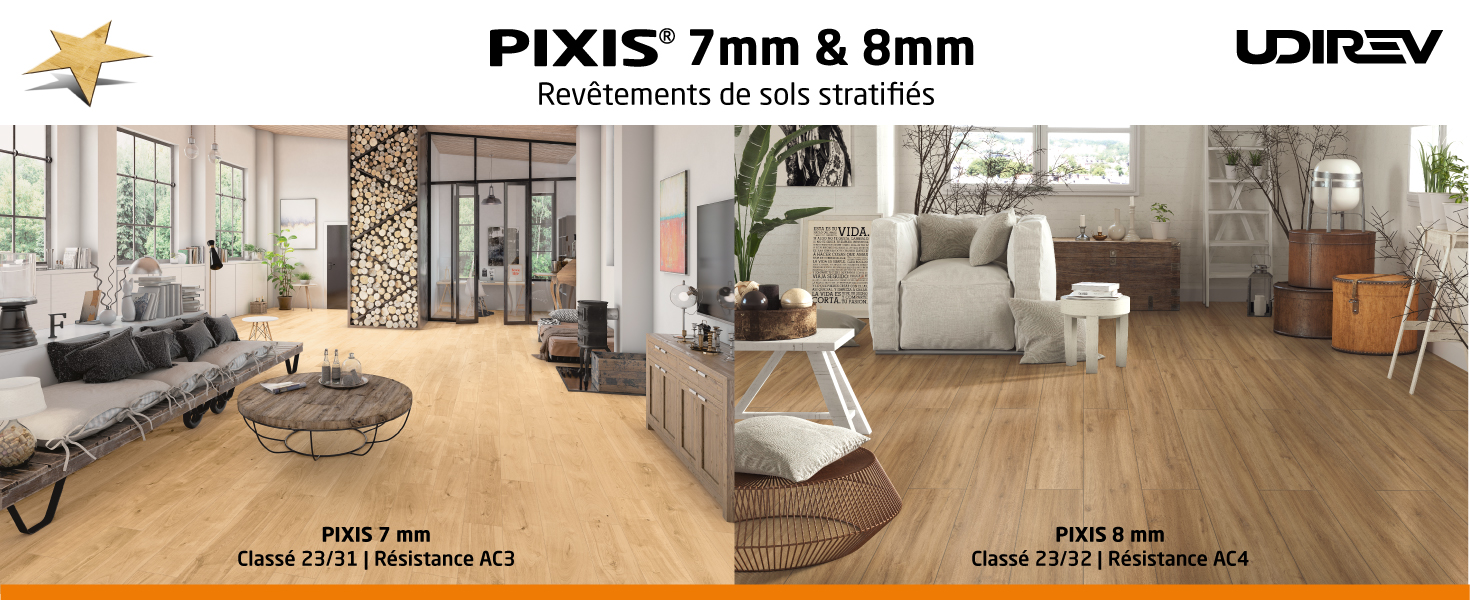 Sols stratifiés Pixis 7mm & 8 mm Udirev